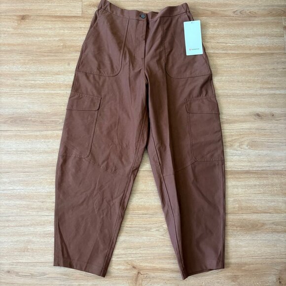 Lululemon Athletic Light Ultitech Cargo Pocket HR Pants Roasted Brown NWT Sz 30 - Picture 1 of 11